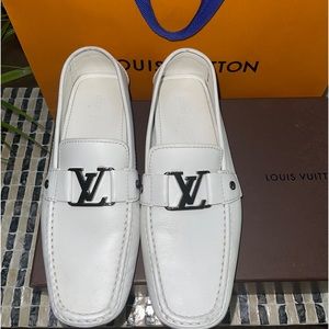 Authentic Louis Vuitton Leather Mens Loafers